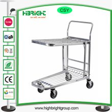 Große Räder Warehouse Hand Push Trolley Werkzeugwagen